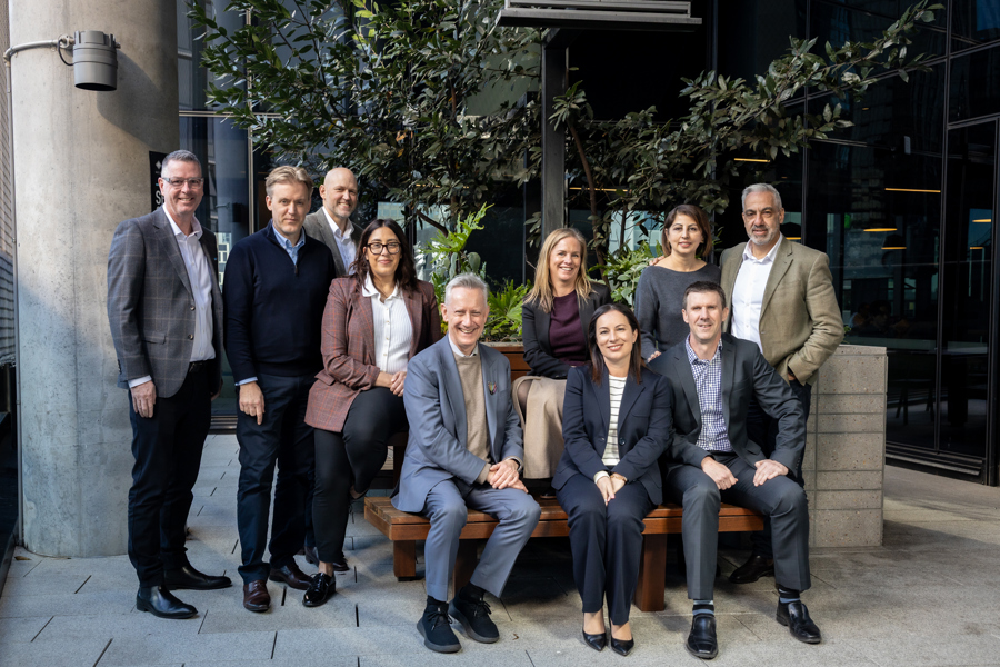 Representatives from MUFG Retirement Solutions and Victoria University gather to mark the collaboration