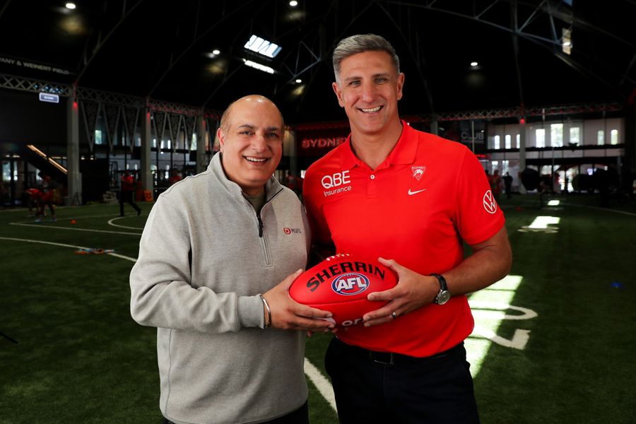 Vivek Bhatia and Matthew Pavlich- MUFG Pension & Market Services and the Sydney Swans Announce 3-Year Strategic Partnership 